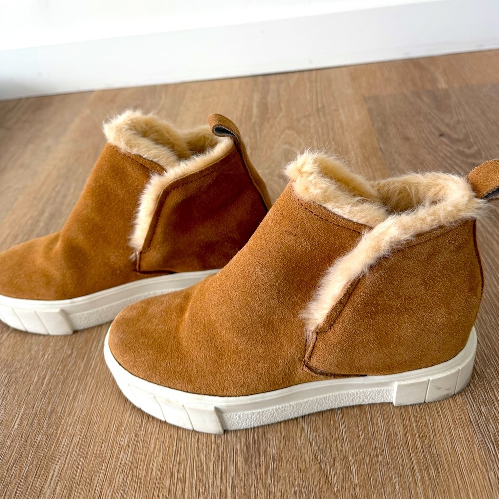 Dolce Vita wedges with faux fur